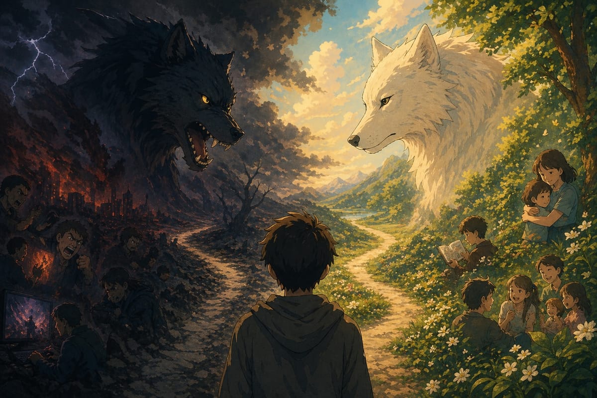 The story of two wolves